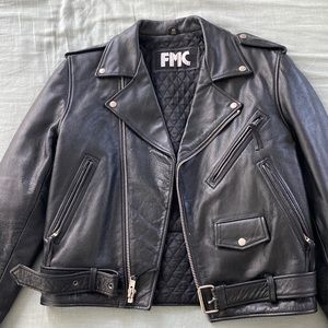 Vintage FMC Black Leather Jacket
